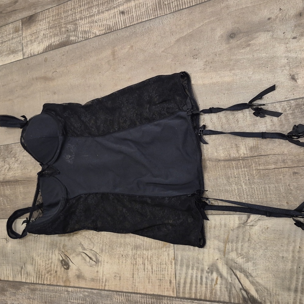 Victoria's Secret Sexy Little Things Lace Bustier Garter Belt 36B